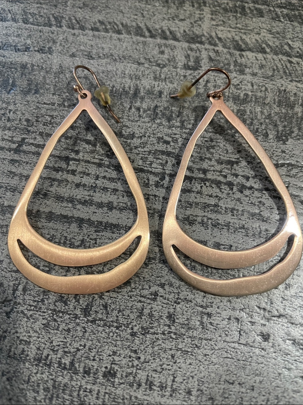 Coldwater Creek Copper teardrop earrings